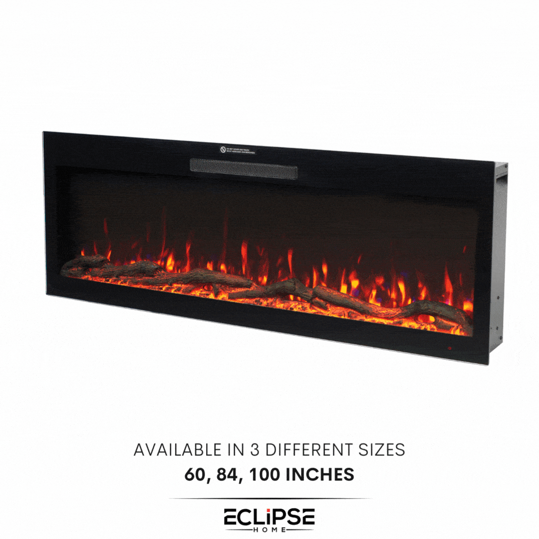 Eclipse Home - 60 Inches Decorative Home Electric Fireplace-