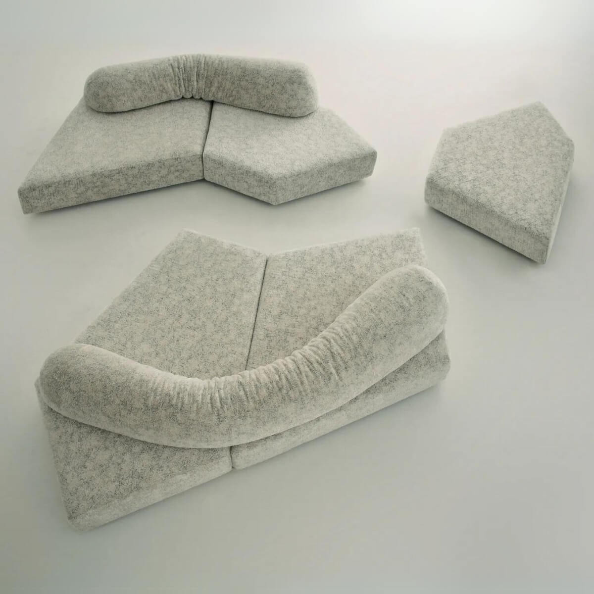 Dreamweaver Teddy fabric Sofa Set: A Soft and Serene Escape (Custom made)
