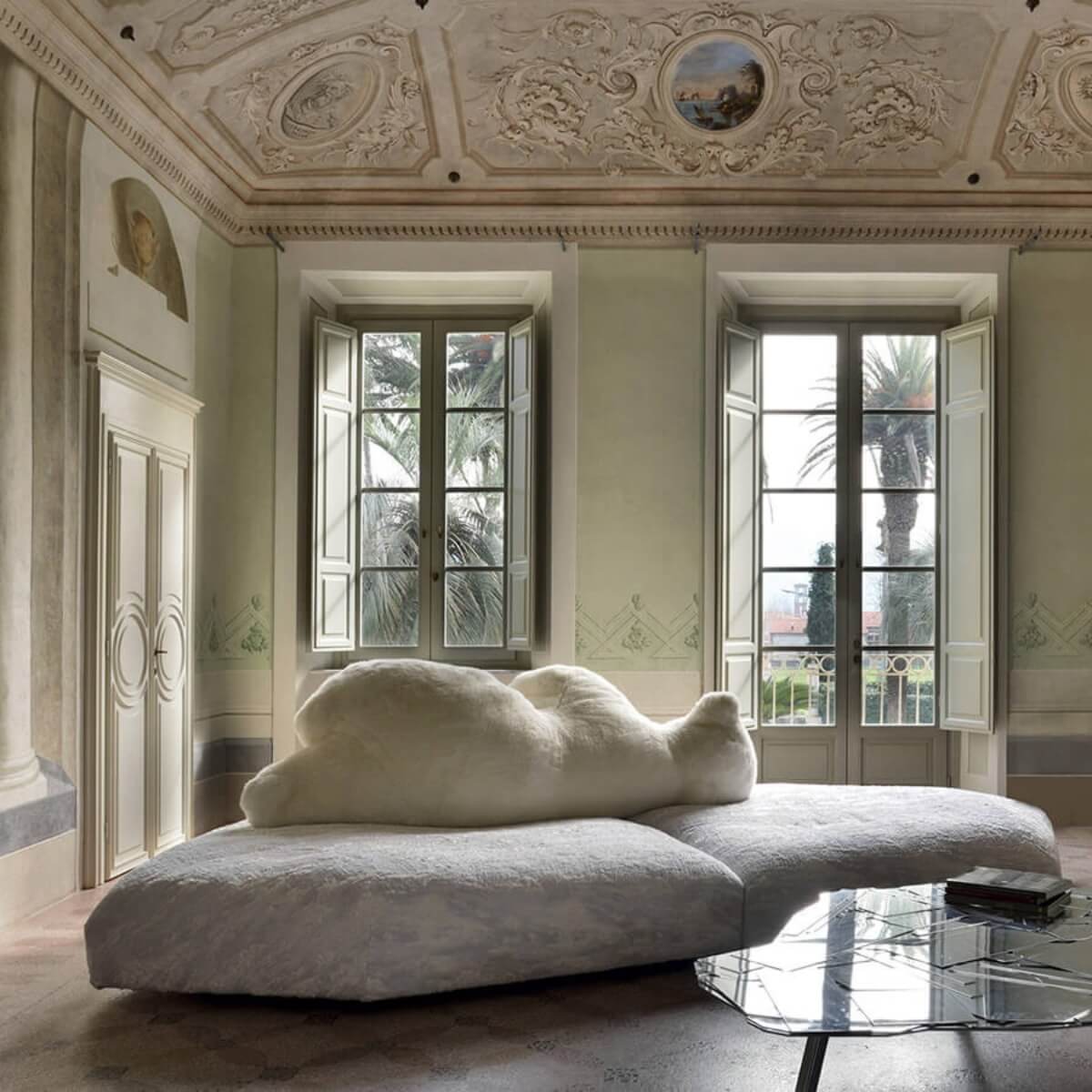 AuroraArray Teddy fabric Sofa - A Soft and Serene Embrace (Custom made)