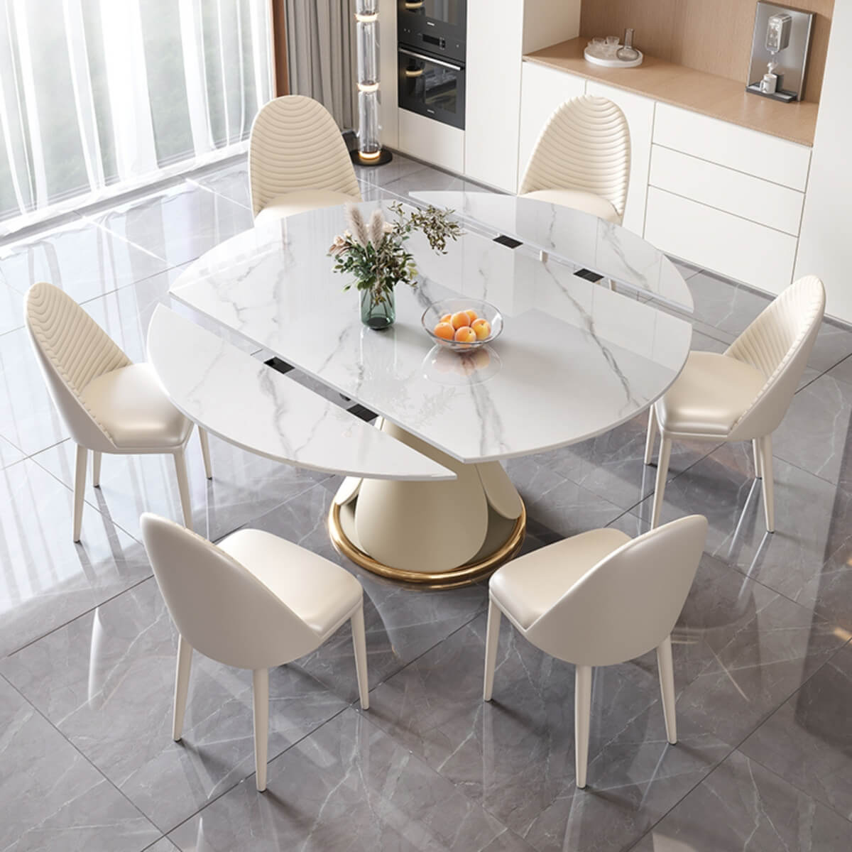 Tundra-M332-Premium-Round-Rotating-Dining-Table-elegant-interior-Australia-6