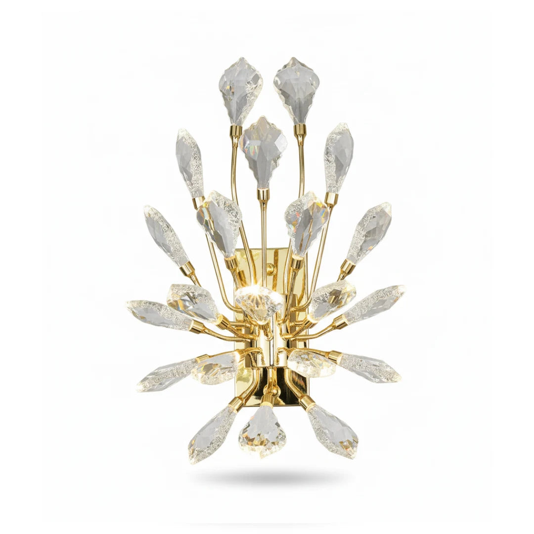Donya Crystal Crown Wall Sconce – Elegant Interior