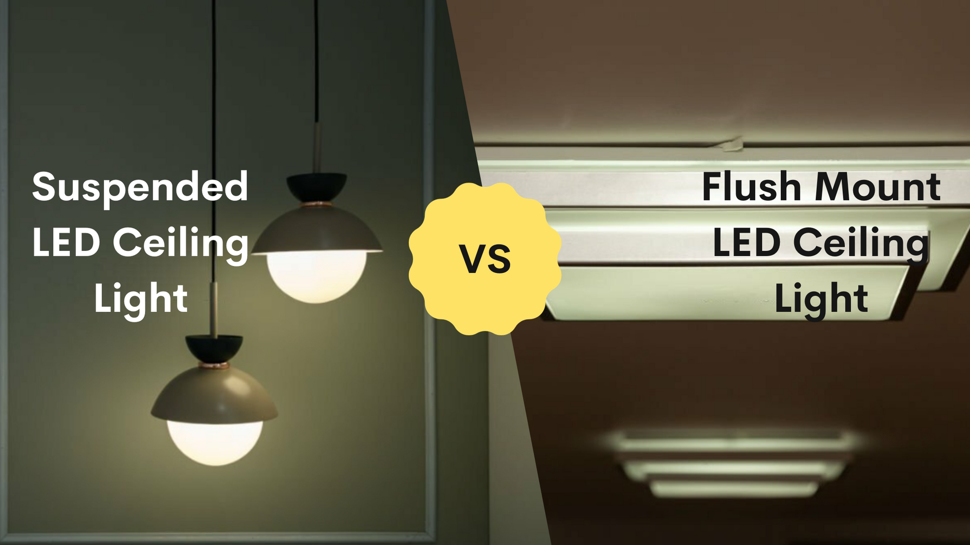 Difference Between Surface Mounted and Suspended LED Lighting