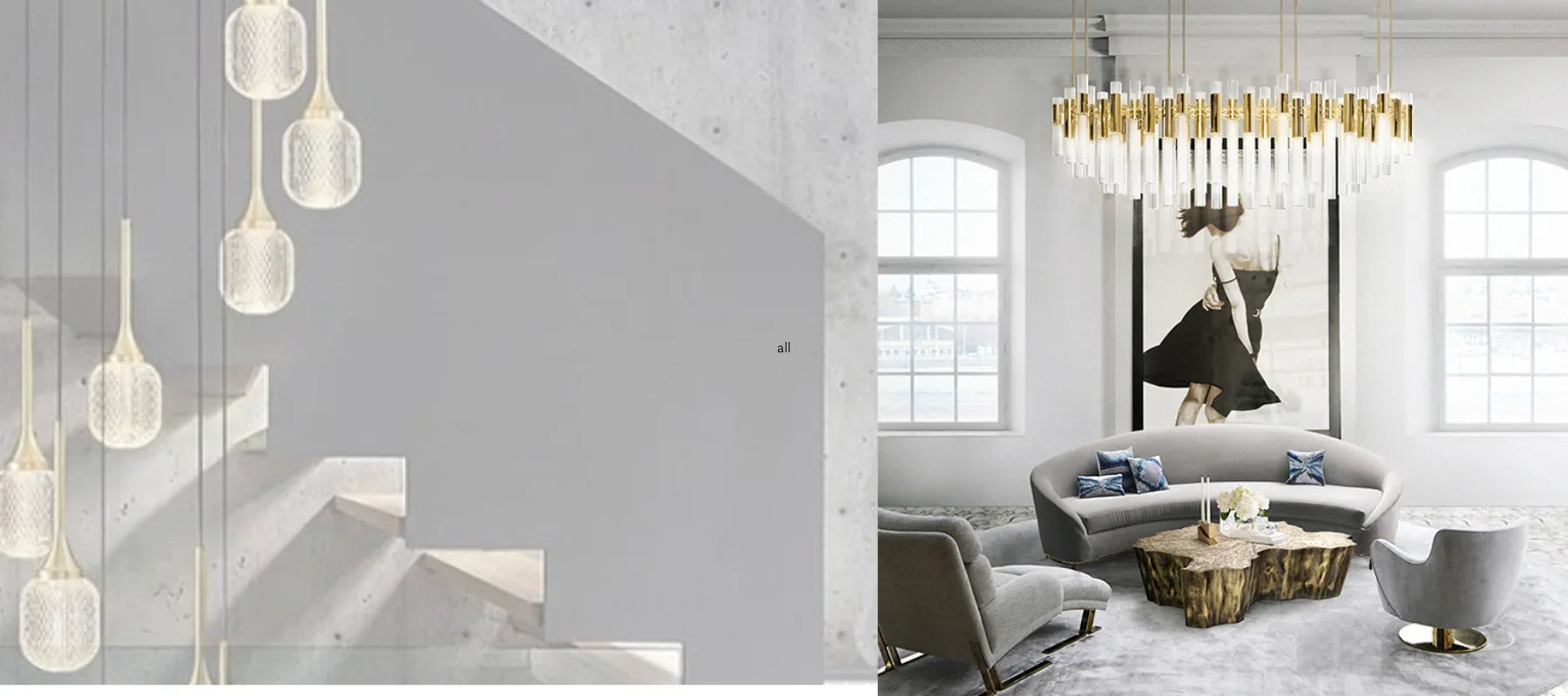 Grace-LED 3W Light Ceiling Pendant in Gold and Crystal