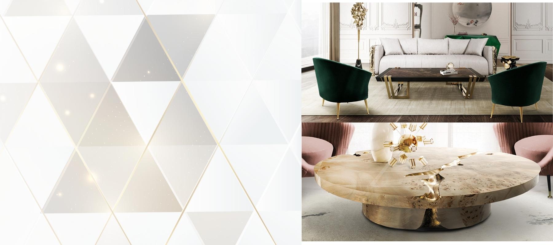 LIVING ROOM luxury coffee table Elegant Interior 
