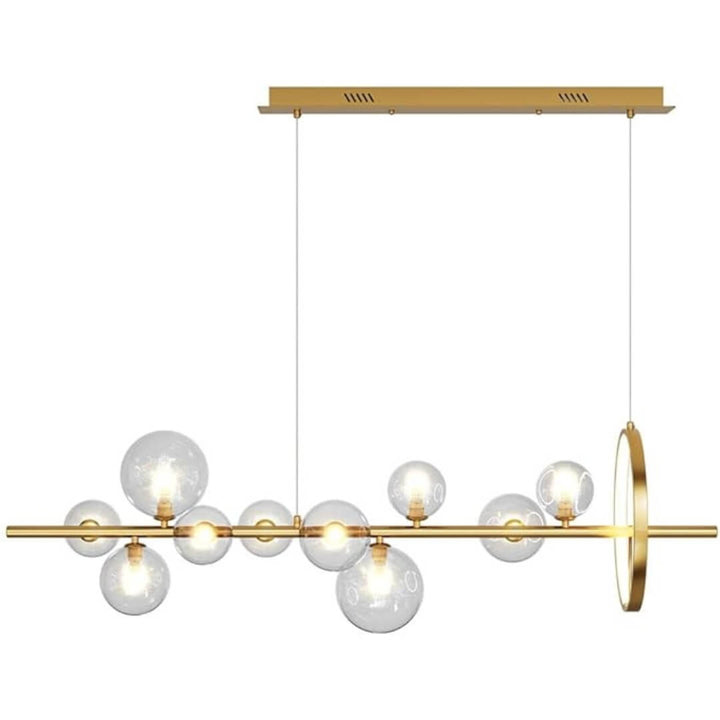 Elegant CHROMA ceiling or bench top light fixture – modern lighting design with sleek finish