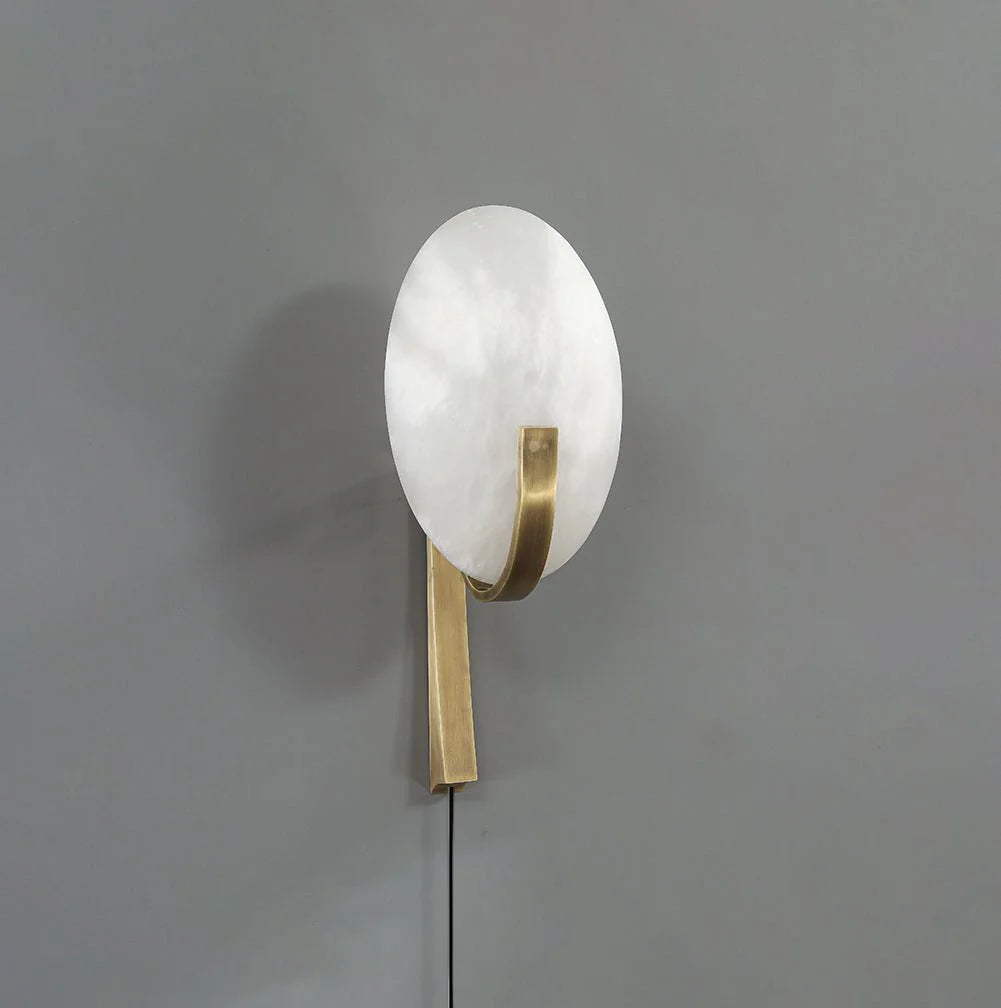 Alice Alabaster Plug-in Wall Lamp - Pre Order