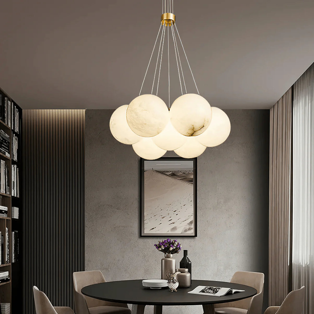 Alabaster Balls Chandelier -  Pre Order