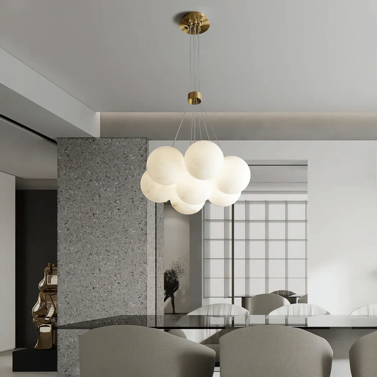 Alabaster Balls Chandelier -  Pre Order