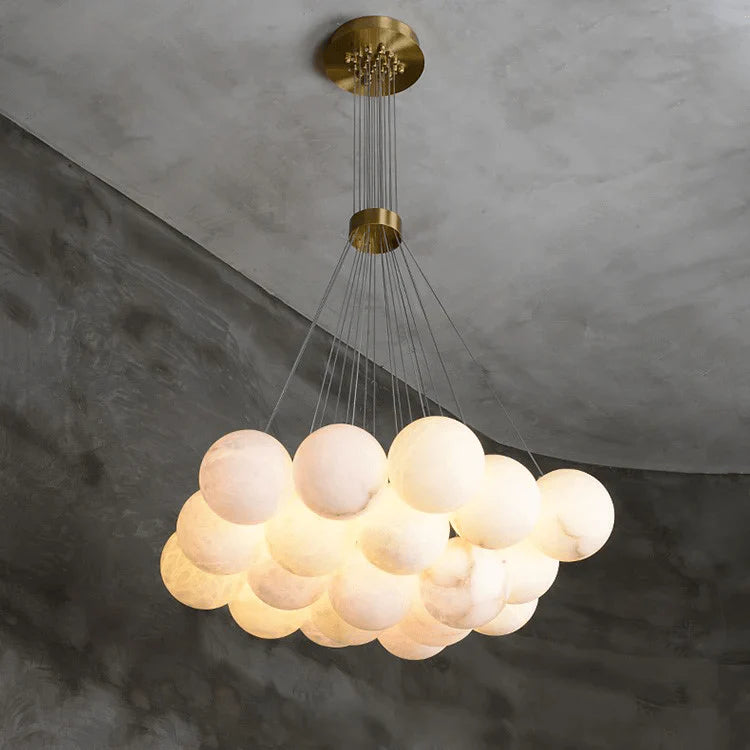 Alabaster Balls Chandelier -  Pre Order