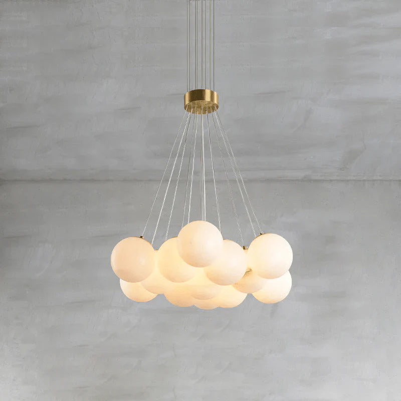 Alabaster Balls Chandelier -  Pre Order