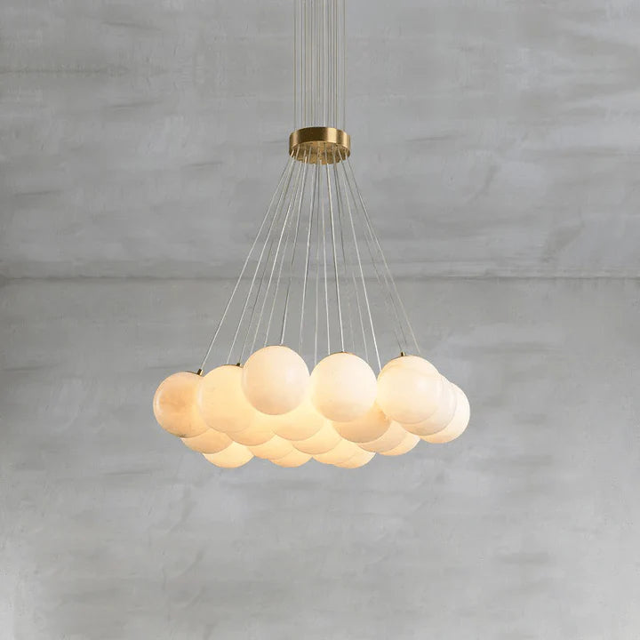 Alabaster Balls Chandelier -  Pre Order