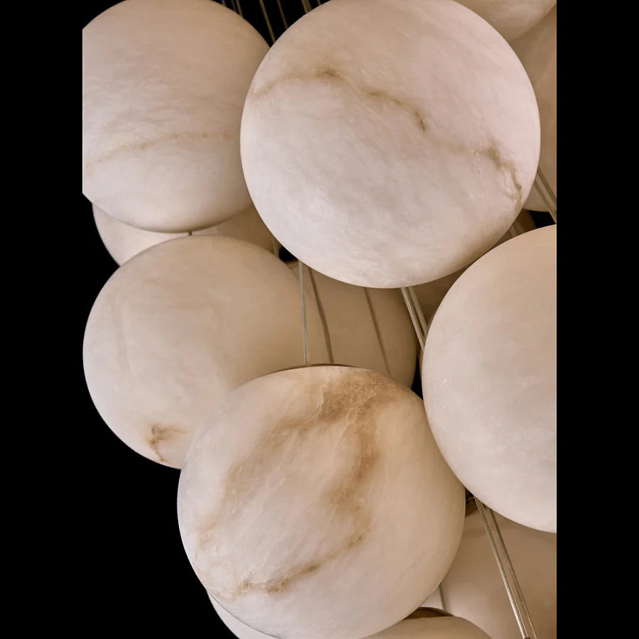Cluster Alabaster Globe Chandelier - Pre Order