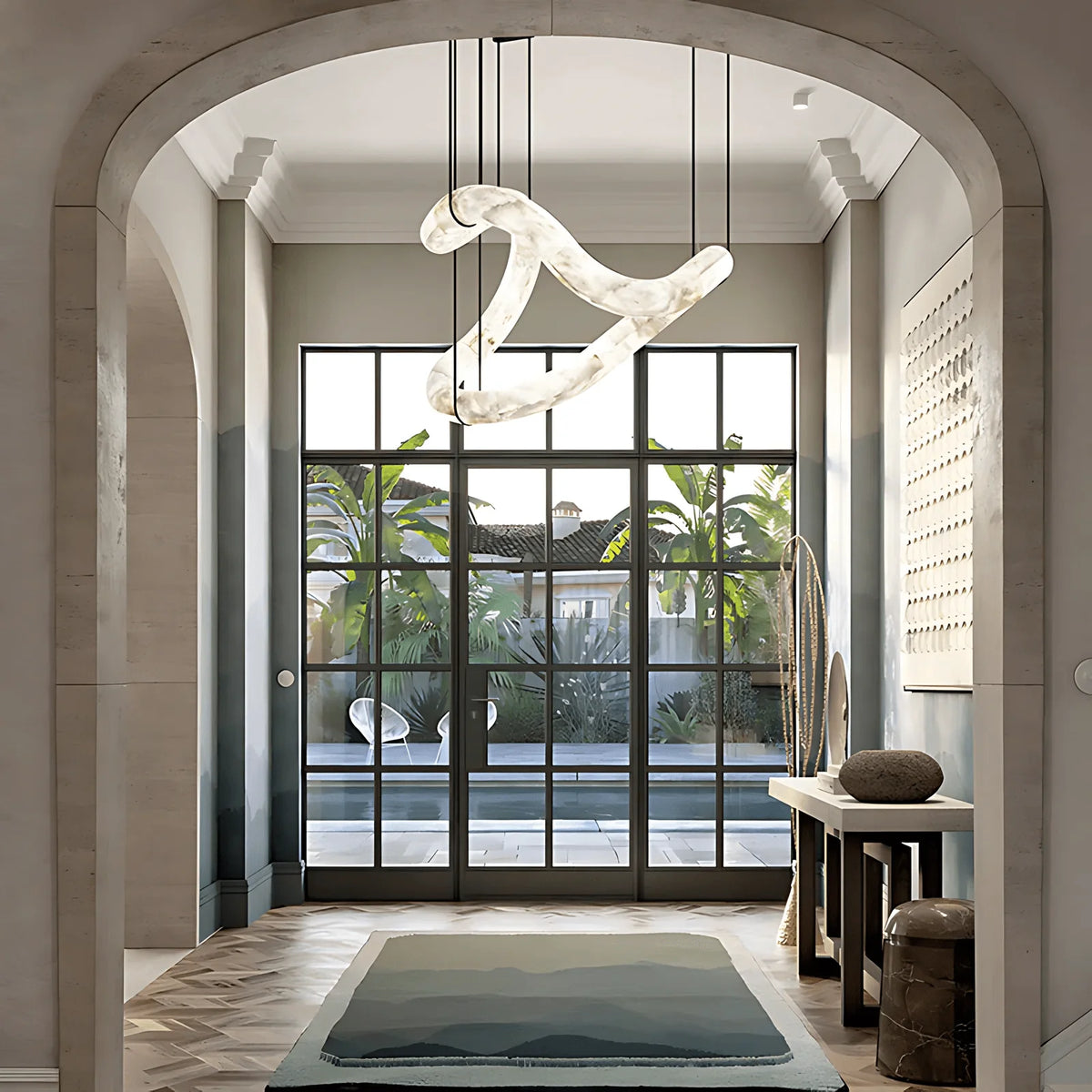 Ethereal Wave Alabaster Chandelier - Pre Order