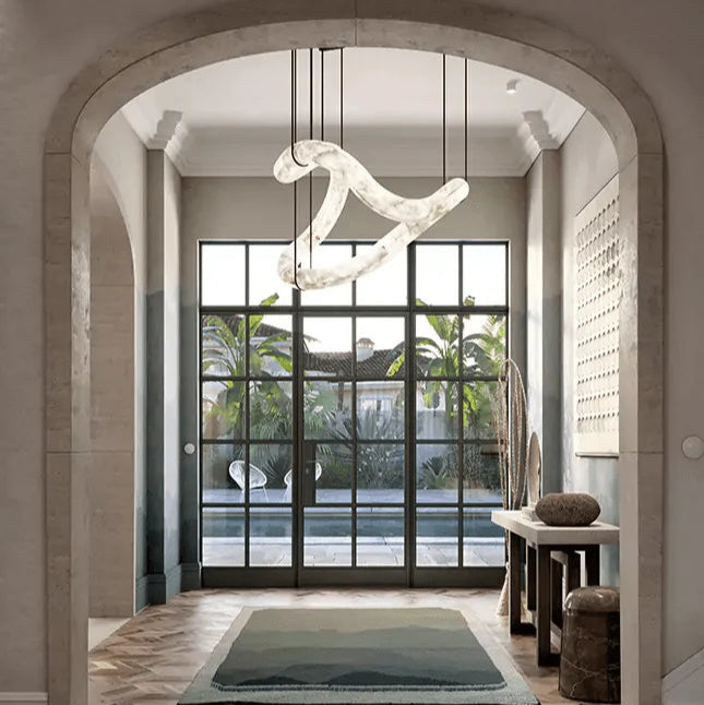 Ethereal Wave Alabaster Chandelier - Pre Order