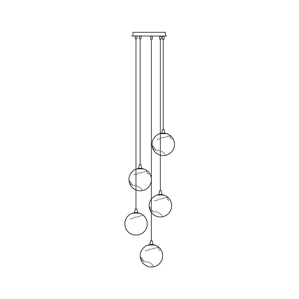 Sultana Alabaster Cluster Chandelier - Pre Order