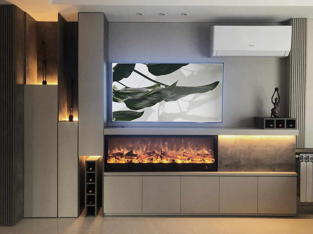 Eclipse Home 50 Inch-Wall Recessed Fireplace