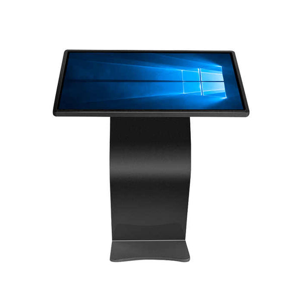 43-inch touch screen kiosk with Windows OS and Intel i5 processor – front view highlighting slim and modern design.