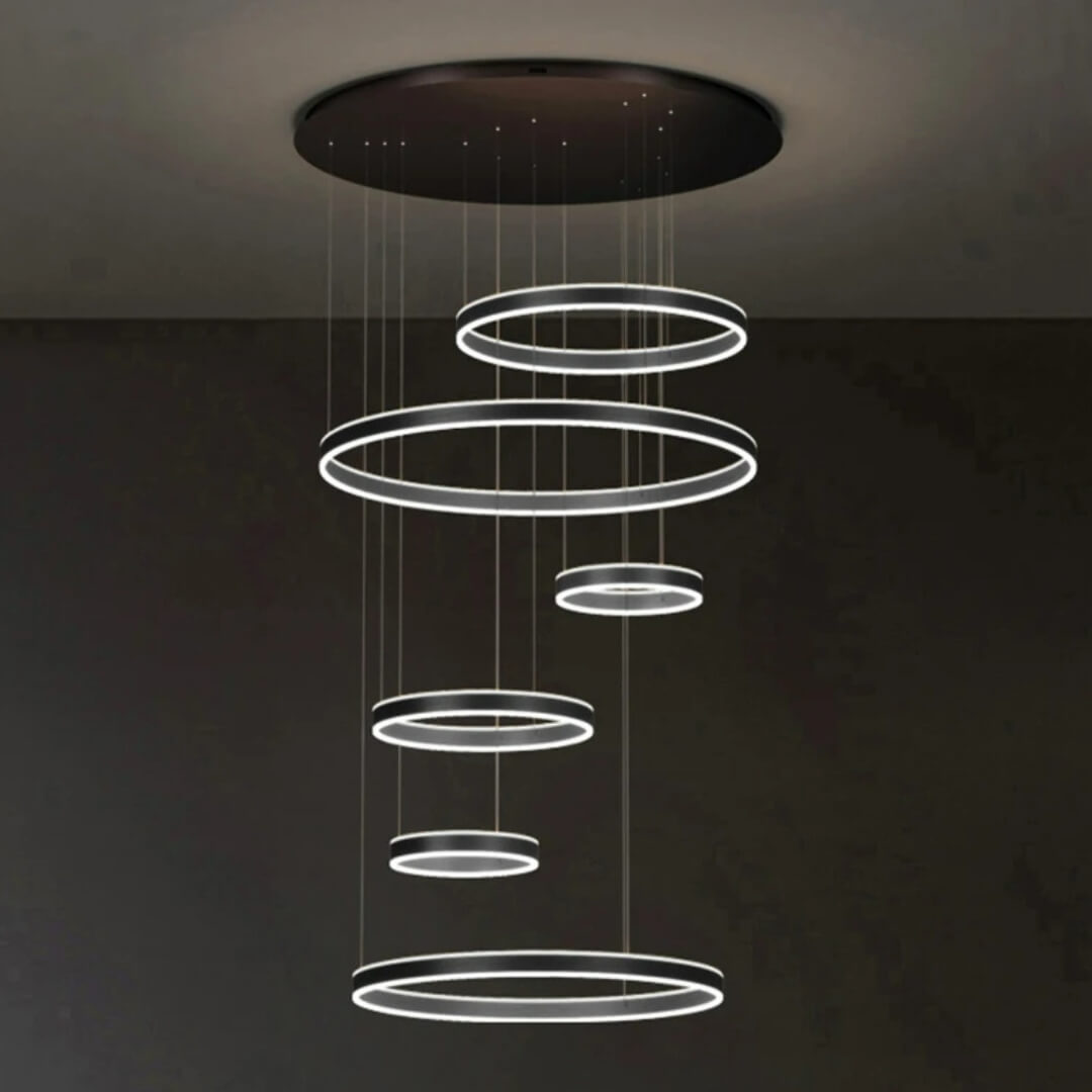Vivid 6 Ring Home Decor Led Lights Chandeliers-Customised