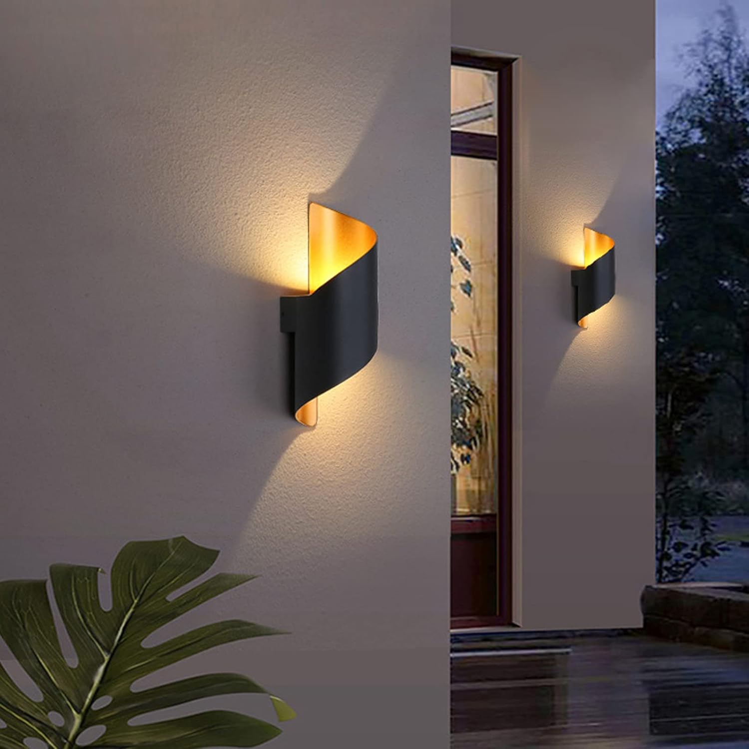 Spiral Outdoor Wall Lamp 10W