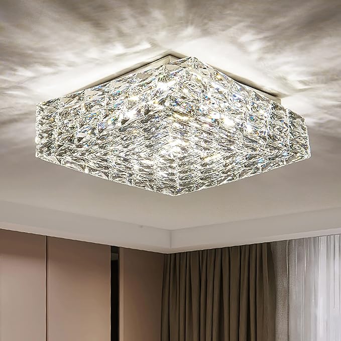 Square- Flush Mount Chandelier