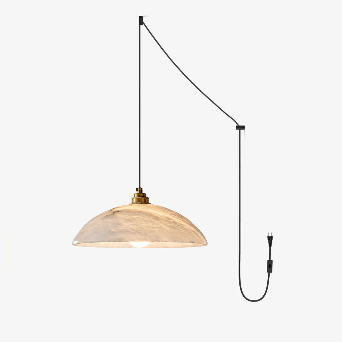 Alabaster Dome Swag Pendant Lamp - Pre Order