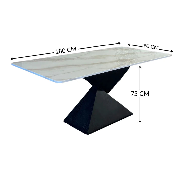 MarbleX Pyramid Dining Table | Luxury Dining Experience – Elegant Interior