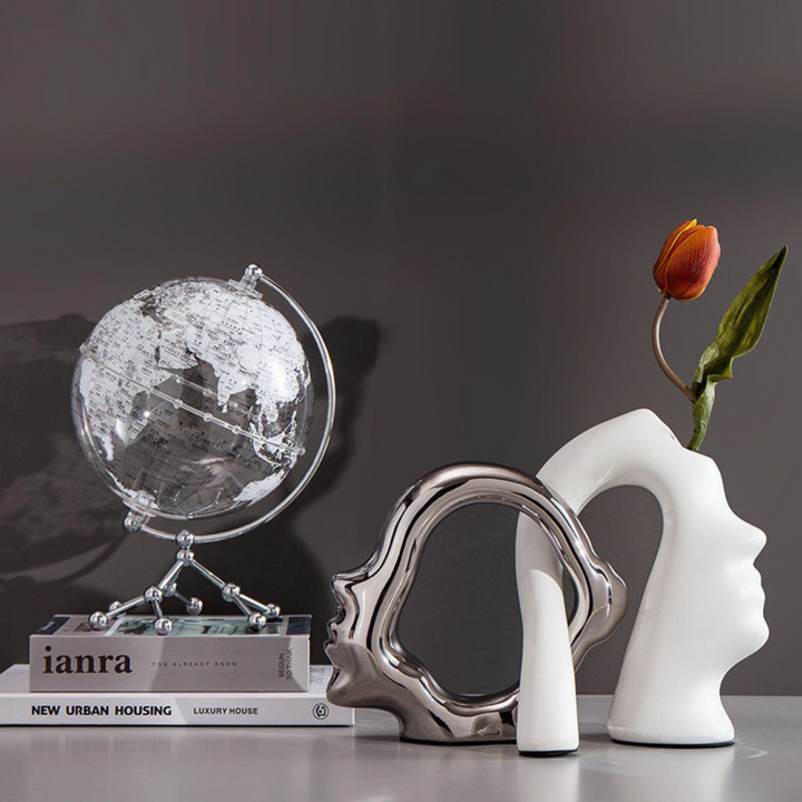 Unique affection head shaped vase ideal for fresh flowers