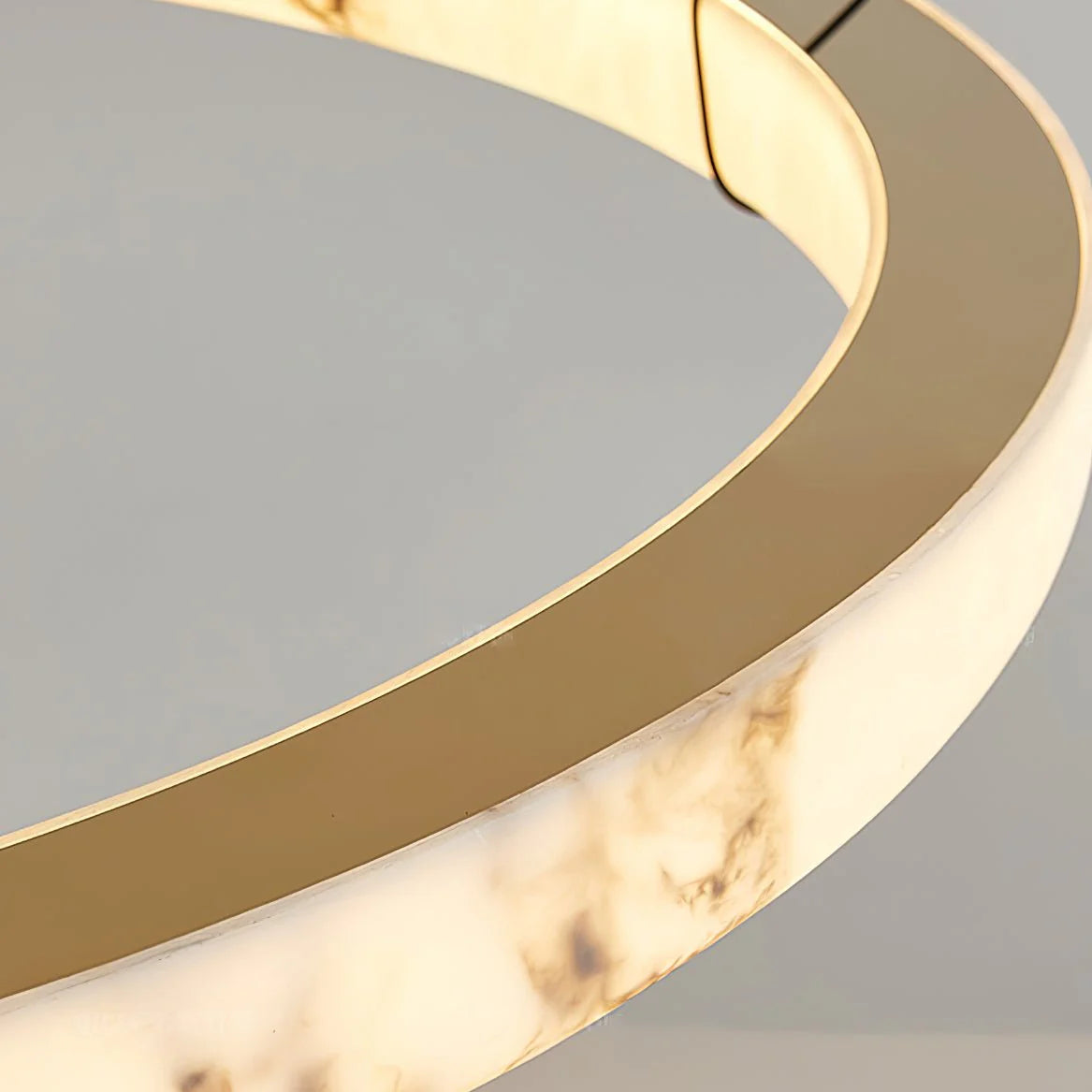 Alabaster Ring Pendant Lamp - Pre Order
