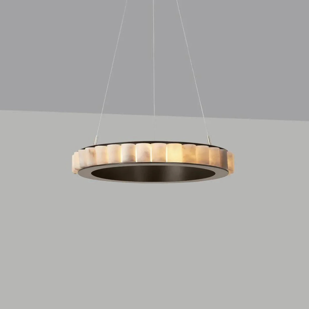 Alabaster Avalon Halo Chandelier - Pre Order