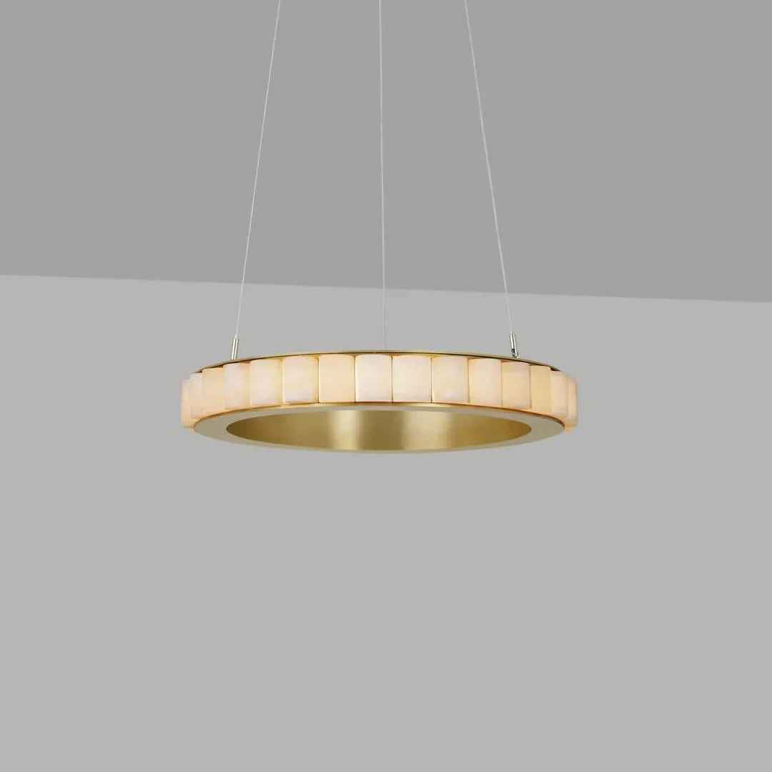 Alabaster Avalon Halo Chandelier - Pre Order