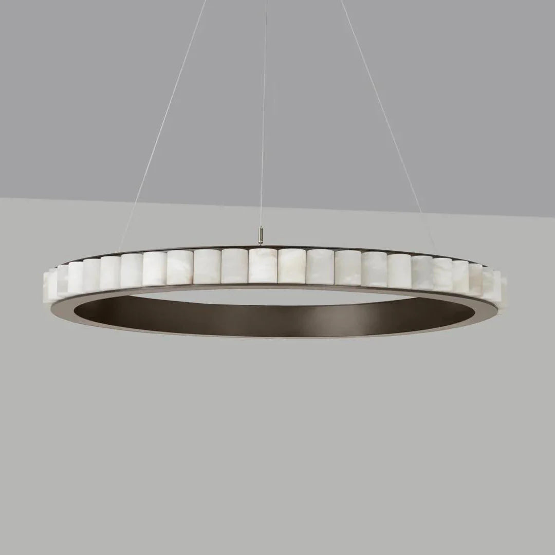 Alabaster Avalon Halo Chandelier - Pre Order