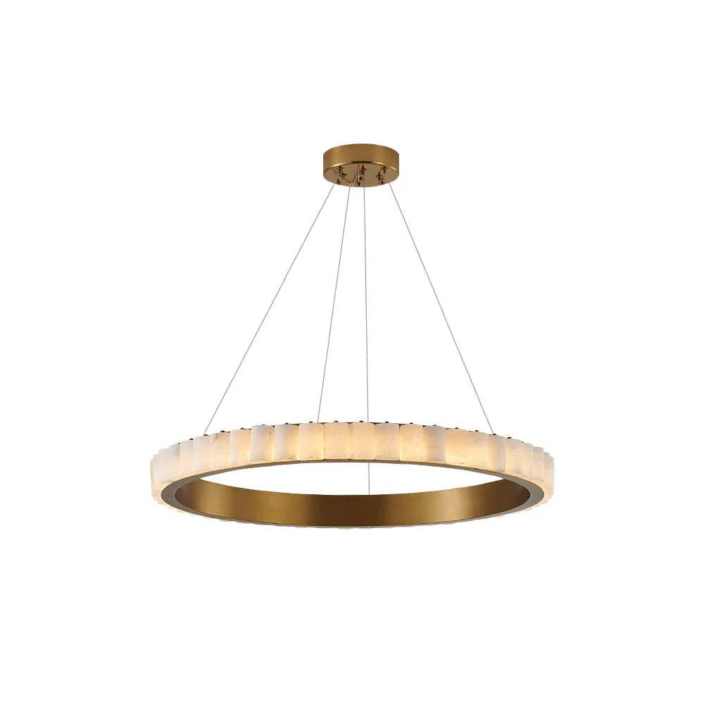 Alabaster Avalon Halo Chandelier - Pre Order