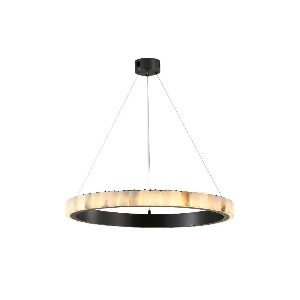 Alabaster Avalon Halo Chandelier - Pre Order