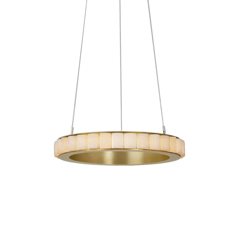 Alabaster Avalon Halo Chandelier - Pre Order