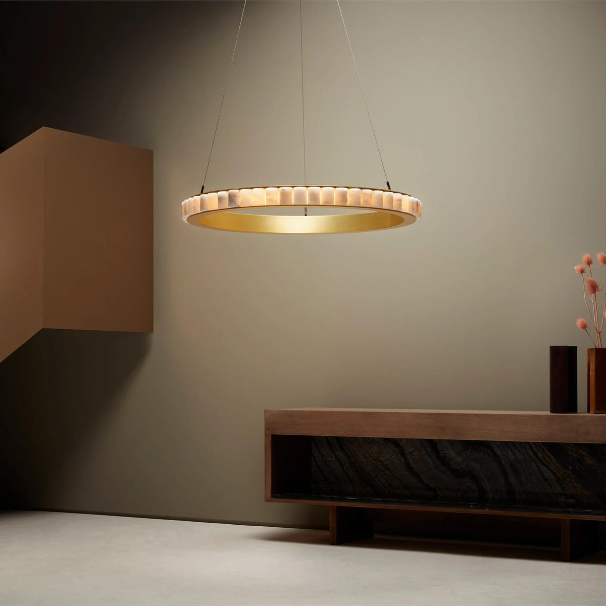 Alabaster Avalon Halo Chandelier - Pre Order