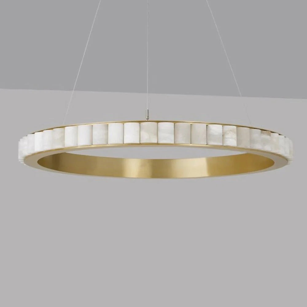 Alabaster Avalon Halo Chandelier - Pre Order