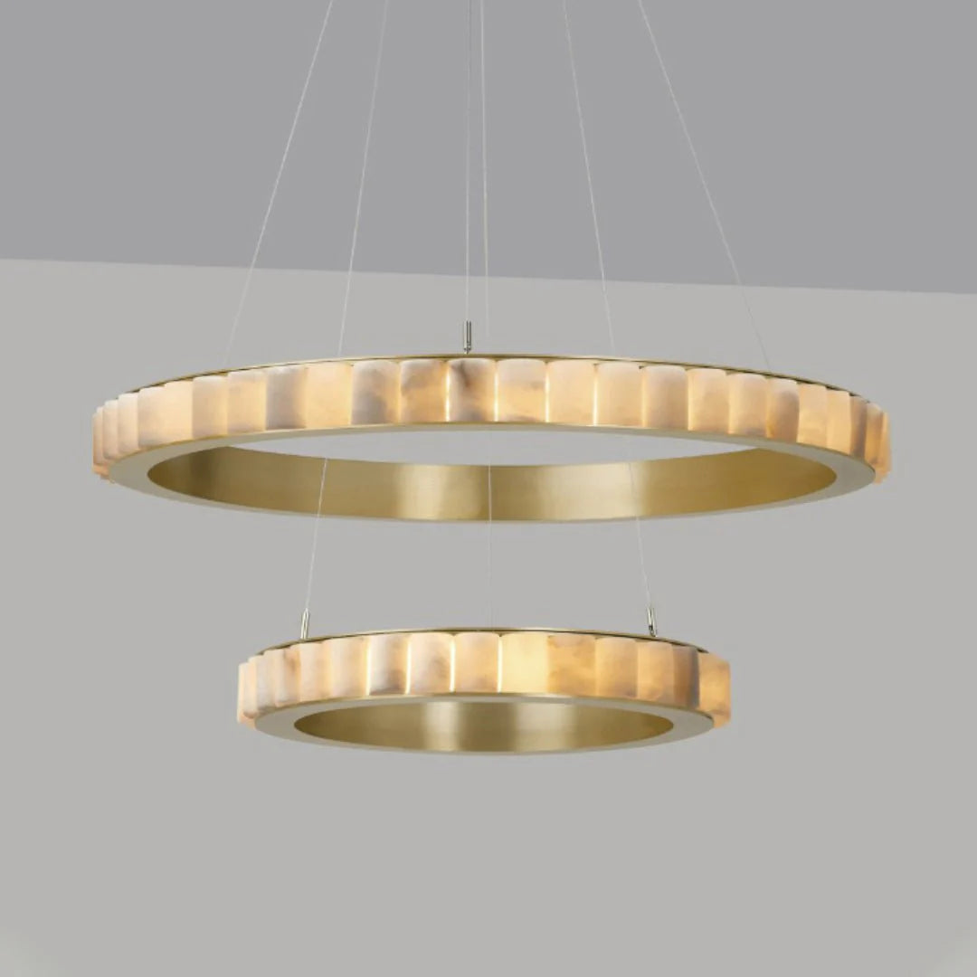 Alabaster Avalon Halo Chandelier - Pre Order