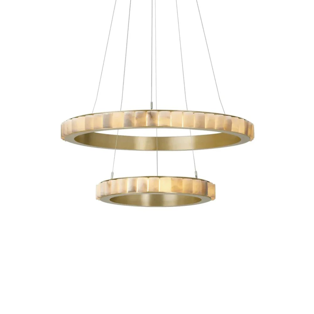 Alabaster Avalon Halo Chandelier - Pre Order