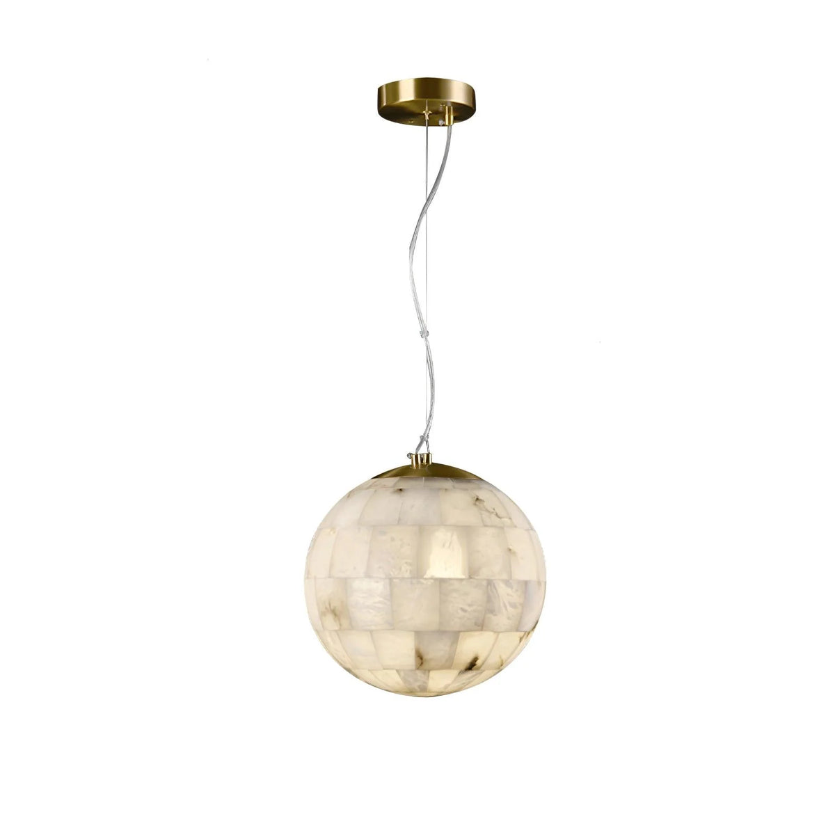 Alabaster Ball Pendant Light - Pre Order