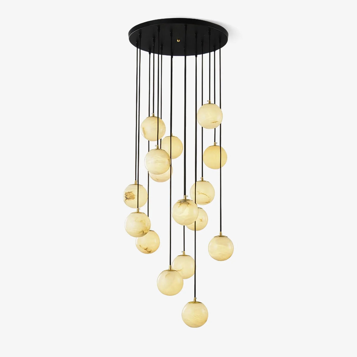Alabaster Balls Cluster Chandelier - Pre Order