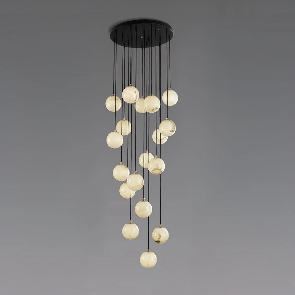 Alabaster Balls Cluster Chandelier - Pre Order