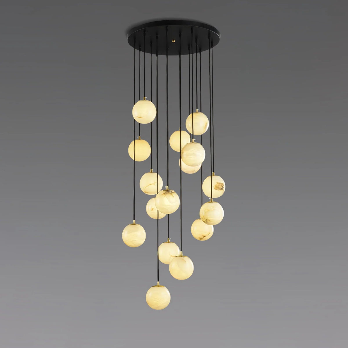 Alabaster Balls Cluster Chandelier - Pre Order