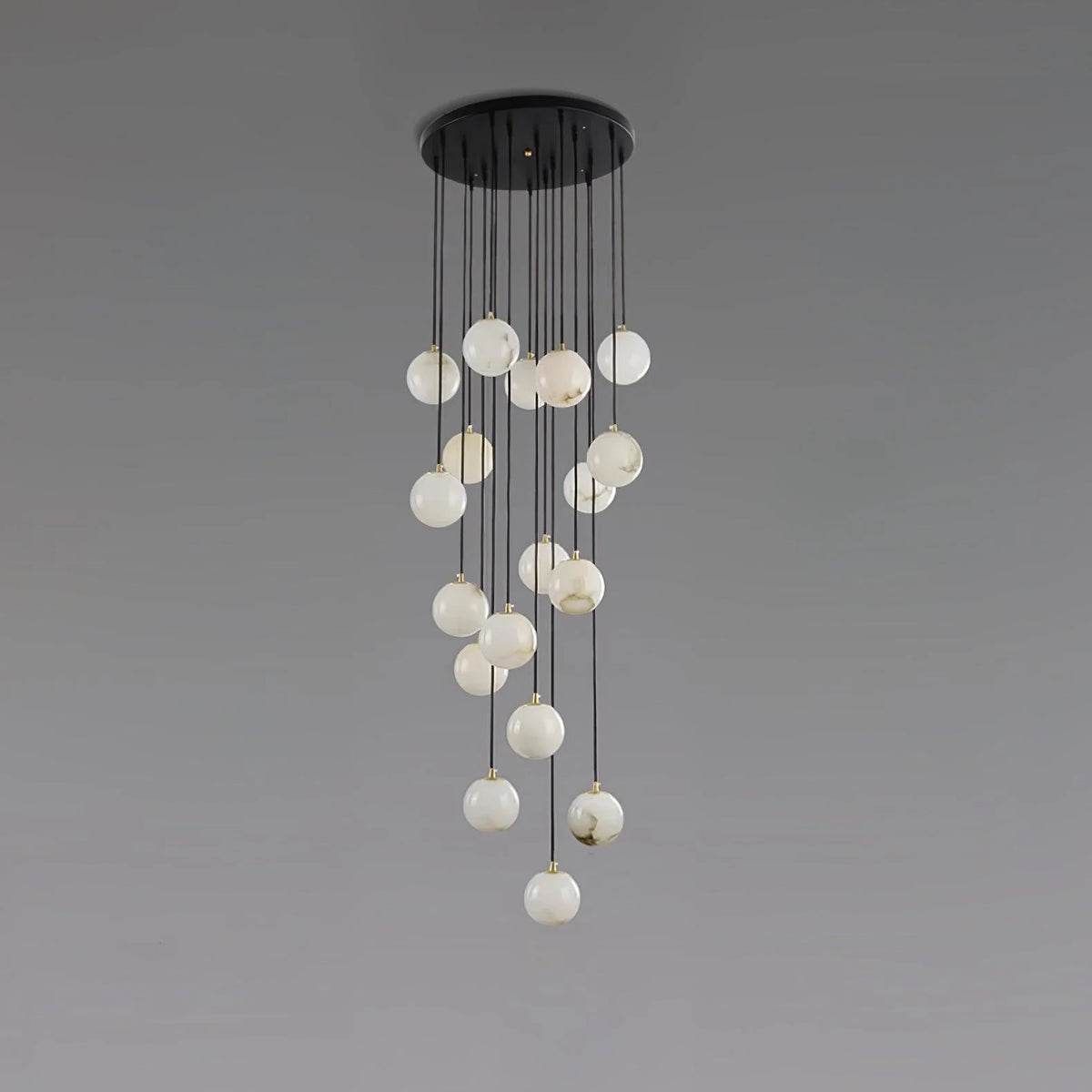 Alabaster Balls Cluster Chandelier - Pre Order
