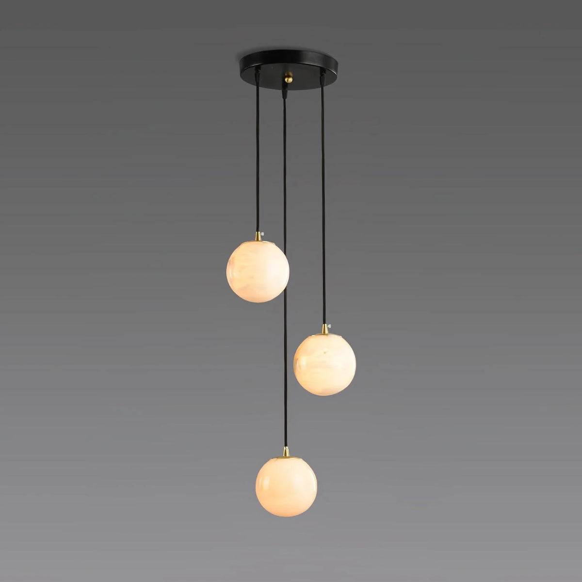 Alabaster Balls Cluster Chandelier - Pre Order