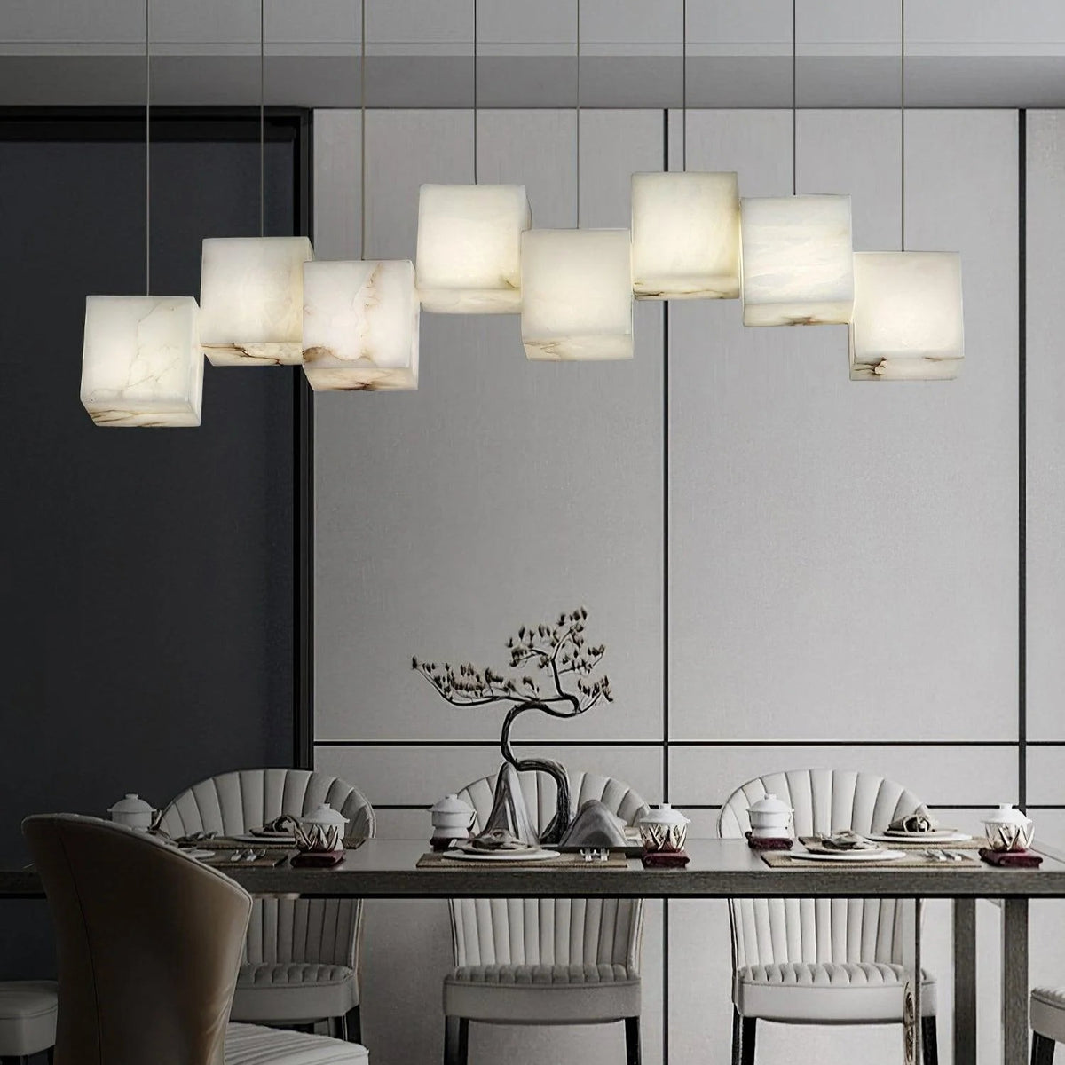 Alabaster Box Pendant Light - Pre Order
