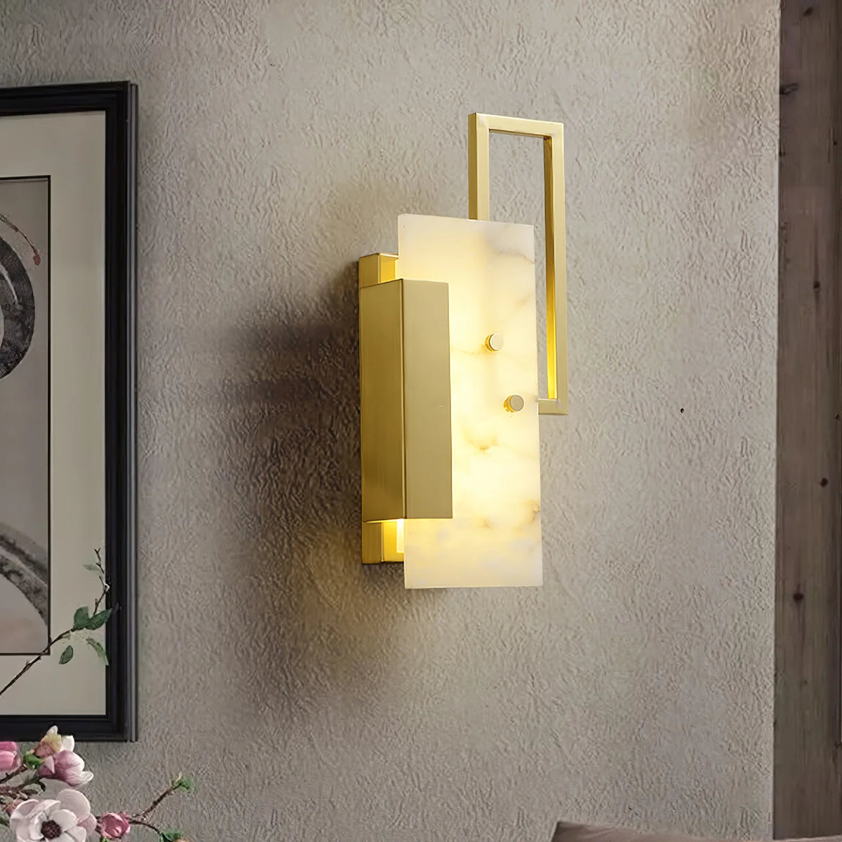 Althea Alabaster Wall Sconce - Pre Order