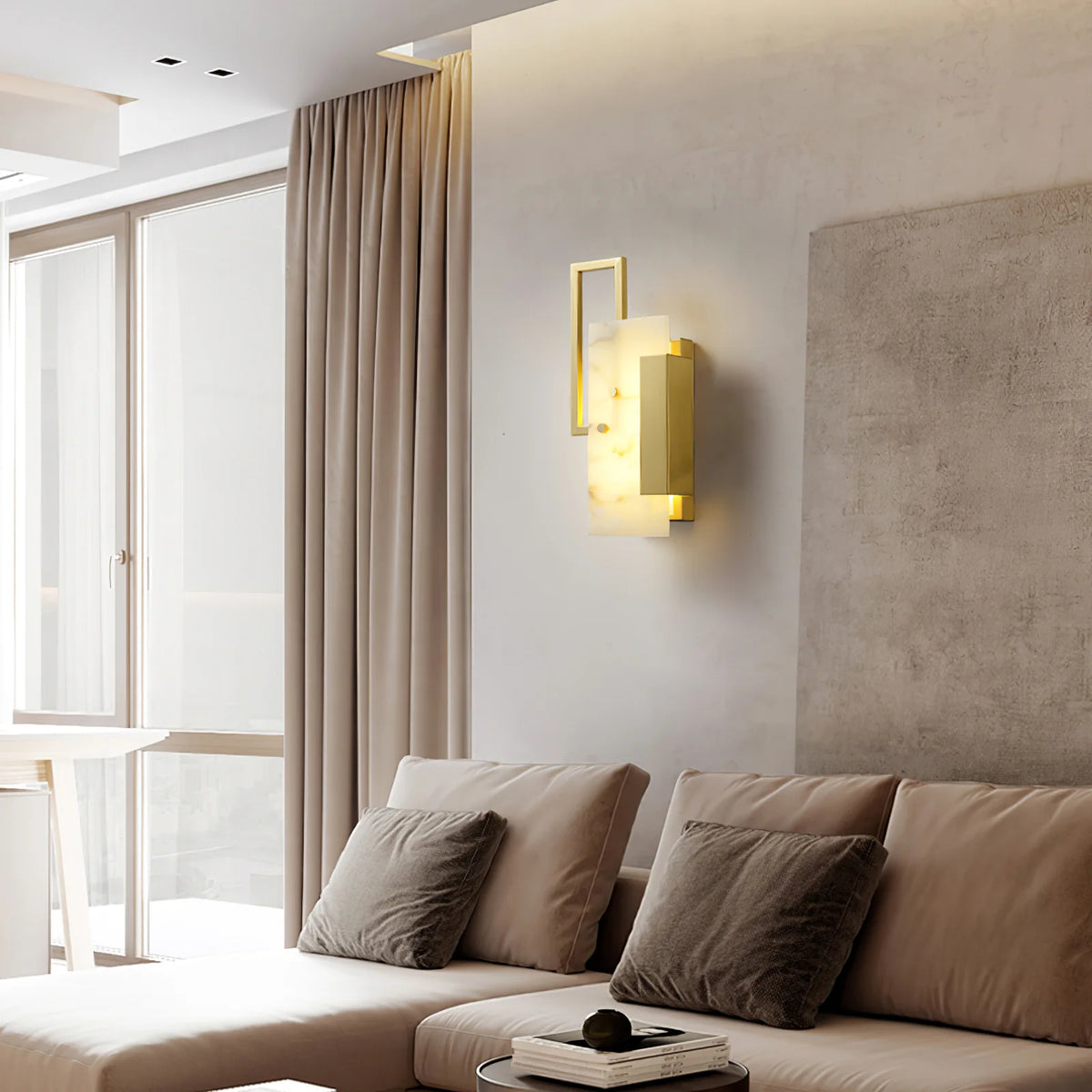 Althea Alabaster Wall Sconce - Pre Order