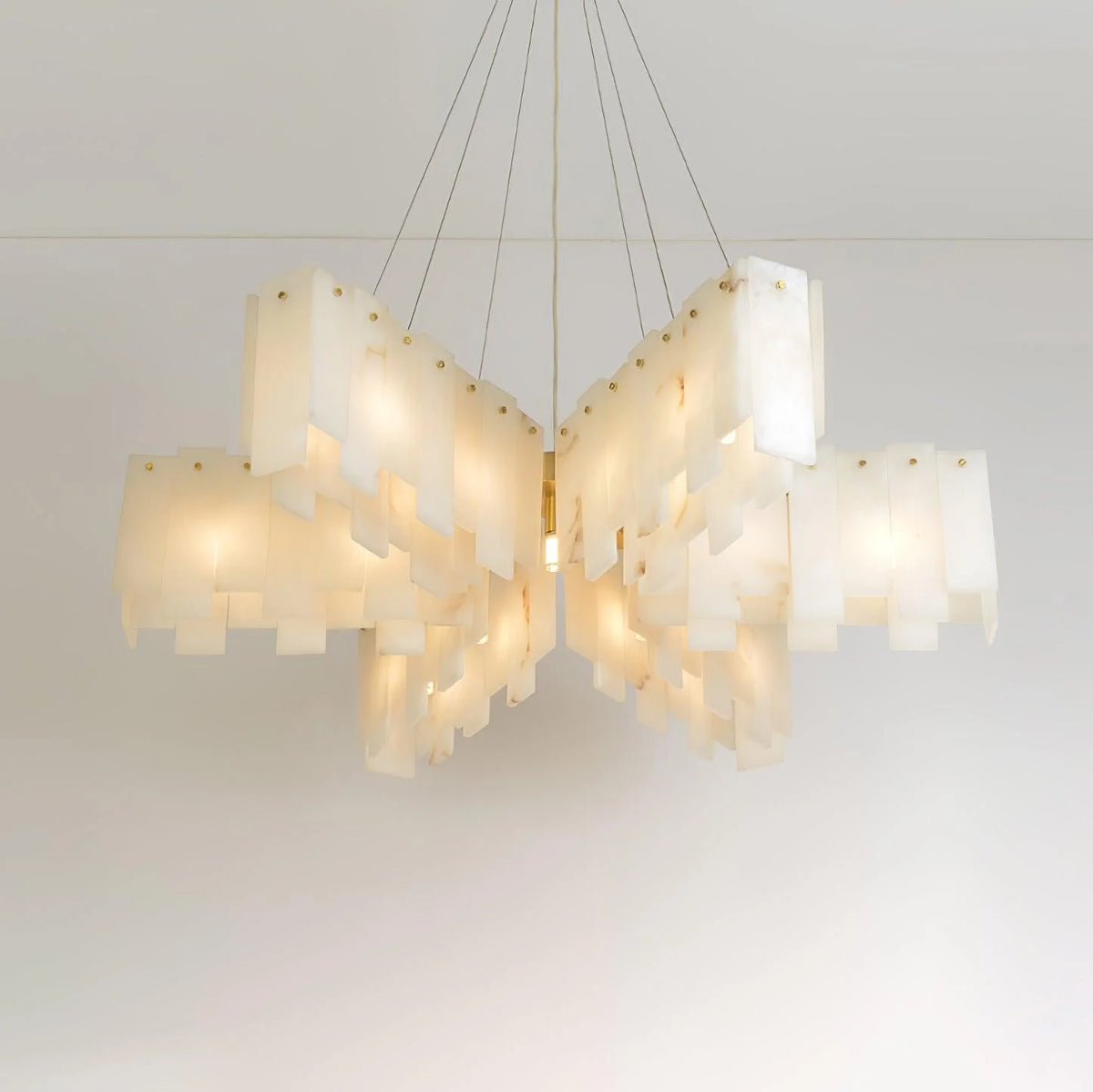 Alabaster Cascade Tiered Chandelier - Pre Order