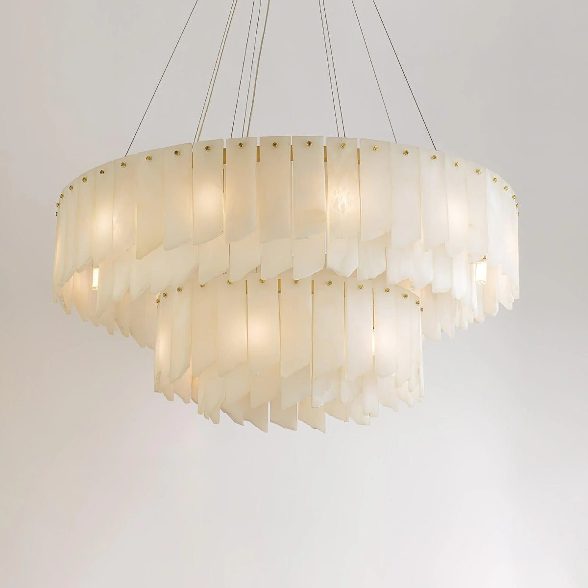 Alabaster Cascade Tiered Chandelier - Pre Order
