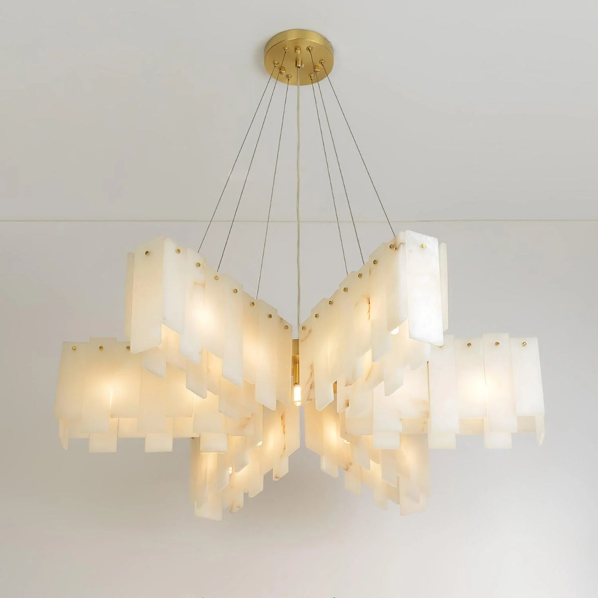 Alabaster Cascade Tiered Chandelier - Pre Order